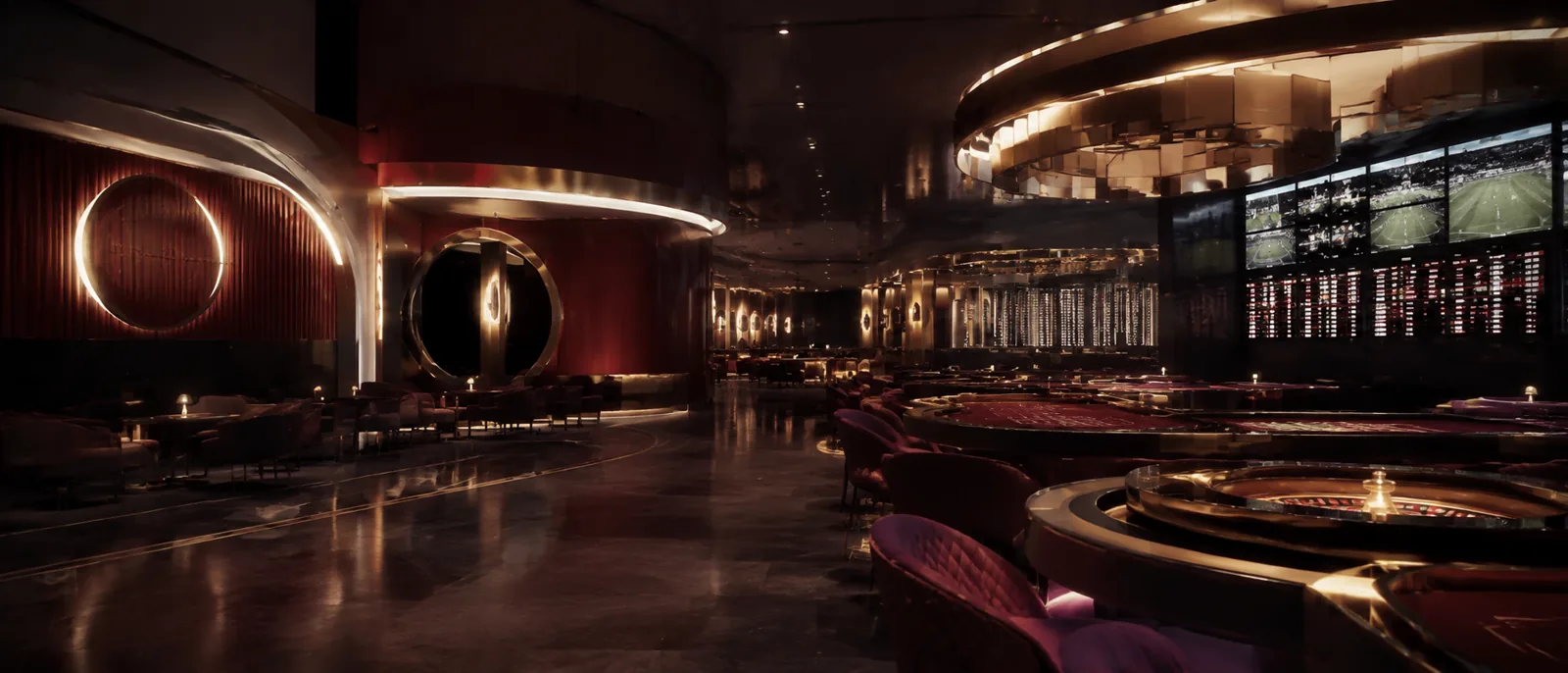 Escena ilustrada de casino en Ciudad de México